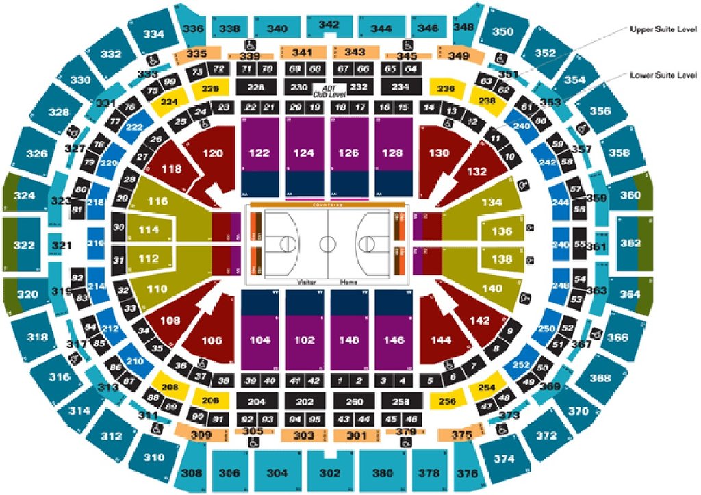 Avalanche Seating Chart